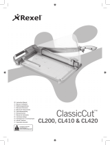 Rexel ClassicCut CL410 Guillotine Manual do usuário