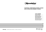 Roadstar CDR-4200MP Manual do proprietário