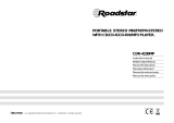 Roadstar CDR-4230MP Manual do proprietário