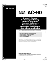 Roland AC-90 Acoustic Chorus Manual do proprietário