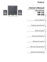 Roland Speaker System cm110 Manual do usuário
