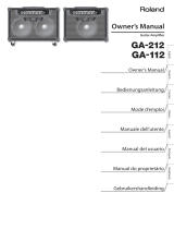 Roland GA-212 Manual do usuário