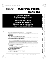 Roland MICRO CUBE Manual do usuário