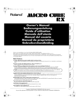 Roland MICRO CUBE RX Manual do proprietário