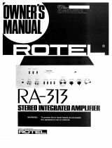 Rotel RA-313 Manual do proprietário