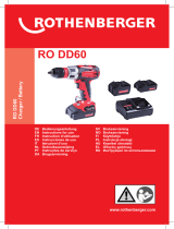Rothenberger Akku-Bohrschrauber RO DD60 Manual do usuário
