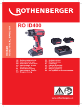 Rothenberger Akku-Schlagschrauber RO ID400 Manual do usuário