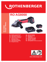 Rothenberger Angle grinder RO AG 8000 Manual do usuário