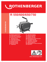 Rothenberger Drain cleaning machine R550 Manual do usuário