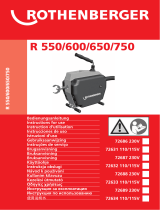 Rothenberger Drain cleaning machine R600 Manual do usuário