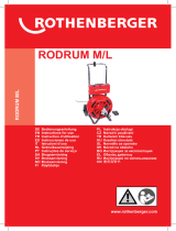 Rothenberger Drain cleaning machine RODRUM M Manual do usuário