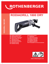 Rothenberger Dry drill motor RODIADRILL 1800 DRY Manual do usuário