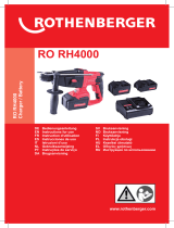 Rothenberger Rotary hammer RO RH4000 Manual do usuário