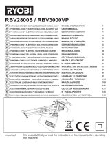 Ryobi RBV3000VP Manual do proprietário