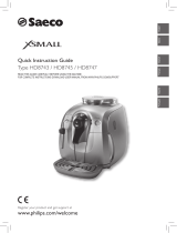 Saeco Xsmall HD8745 Manual do usuário