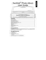 SanDisk SDV2-A-A30 - Photo Album - Digital AV Player Manual do usuário