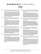Sanus VISIONMOUNT FLAT PANEL WALL MOUNT-VMPL Manual do proprietário