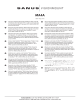 Sanus MA4A Manual do proprietário