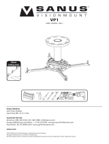 Sanus Projector Accessories VP1 Manual do usuário