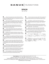 Sanus STEEL FURNITURE FOUR SHELF AV STAND-SFA29 Manual do usuário