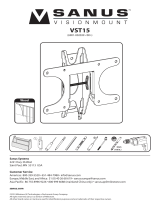 Sanus VST15 Manual do proprietário