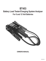 Schumacher BT453 Battery Load Tester/Charging System Analyzer Manual do proprietário