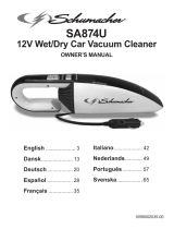 Schumacher SA874U 12V Wet/Dry Car Vacuum Manual do proprietário
