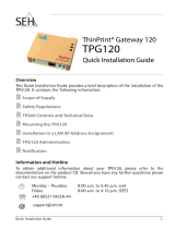 SEH ThinPrint Gateway TPG120 Guia de instalação