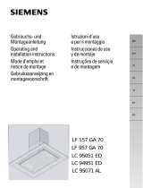 Siemens LF157GA70/01 Manual do proprietário