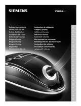Siemens Vacuum Cleaner Manual do usuário