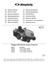 Simplicity Regent RD Series Manual do usuário