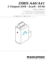 Socomec DIRIS A40 Instruções de operação