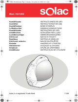 Solac HU1060 Manual do proprietário