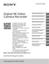 Sony FDR-AX53 + BAG + 16GB Manual do proprietário