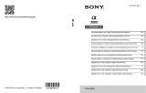 Sony Série ILCE 3000 Manual do usuário