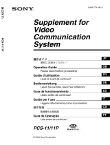 Sony PCS-1/1P Manual do usuário