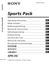 Sony SPK-HC Manual do usuário