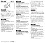 Sony SPK-WA Manual do usuário