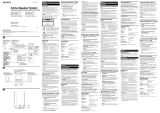 Sony SRS-A202 Manual do usuário