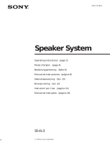 Sony SS-AL5 Manual do usuário