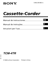 Sony TCM 4TR Manual do usuário