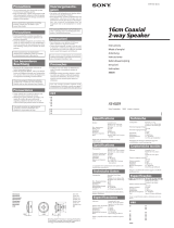 Sony XS-6029 Manual do usuário