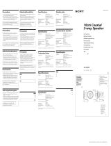 Sony XS-7303 Manual do usuário