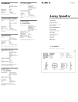 Sony XS-6038MK3 Manual do usuário