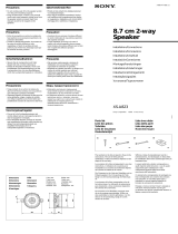 Sony XS-A823 Manual do usuário