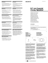 Sony XS-A824 Manual do usuário