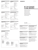 Sony XS-A825 Manual do usuário