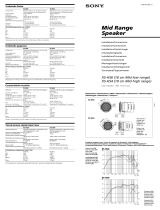 Sony XS-HS6 Manual do usuário