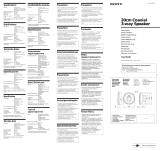 Sony XS-P2020 Manual do usuário