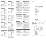 Sony XS-V1330 Manual do usuário